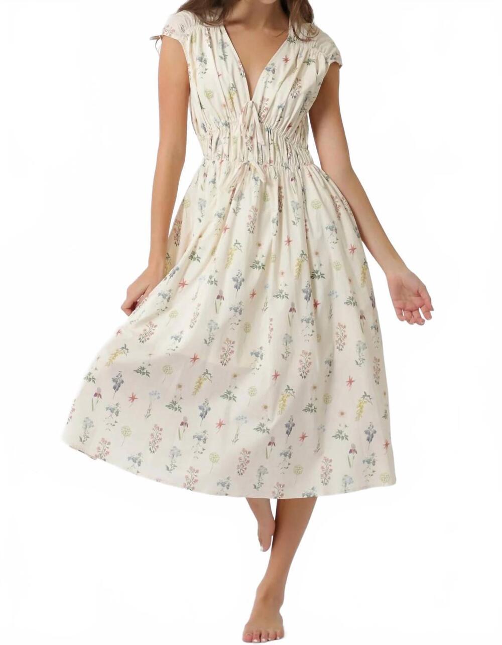 NEW AAKAA maudine dress in white